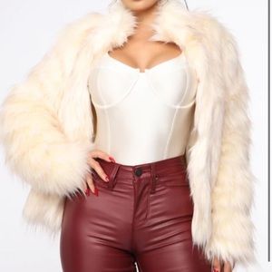 Cream Fur Coat